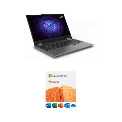 Lenovo 15.6" LOQ 15IRX9 Gaming Laptop Kit with Microsoft 365 Personal 1-User, 1-Ye 83DV009MUS