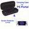 TEMU Set With Screen Protectors, Eva Hardshell Carrying Case For Ps Portal, Protective Organizer With Customizable Foam Insert, With No Battery, For Ps Portal