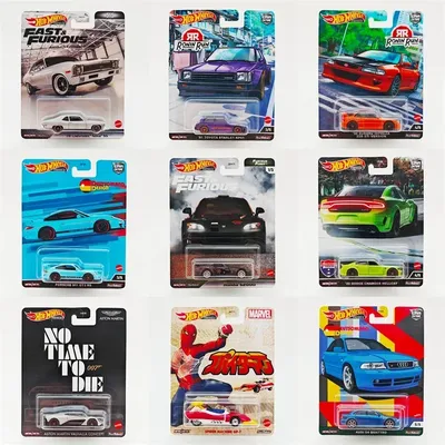 Hot Wheels Spielzeugautos für Kinder Aston Martin Easy Model Hot Wheels Porsche Marvel Geschenke Geburtstagsüberraschungsbox Druckguss 1/64