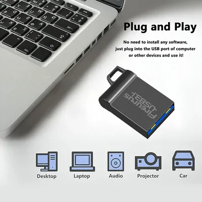 Metall-USB-Flash-Laufwerk 3.1 8 GB 16 GB 32 GB 64 GB 128 GB Pen Drive 8 16 32 64 128 GB Pendrive Image
