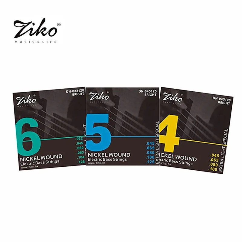DN-045 ZIKO 4/5/6 Saiten Bass E-gitarre Saiten Carbon Stahl Sechseckige Legierung Anfänger Professionelle Praxis Saiten Image