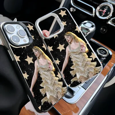 Epc T-TaylorS TTPD S-SwiftS Tortured Phone Case IMD Phone Case für IPhone 16 15 14 13 12 11 Pro Max Plus Farbe Silber Cover