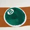 Green No. 8 Round Billiards Tufting Rug Carpet Soft Plush Tufted Mug Kitchen Carpet Rugs Non-Slip Abosrbent Bathroom Floor Mat