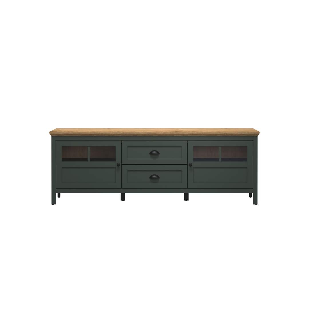 Ebuy24 Stanton TV Tisch grün, Eiche dekor. Image