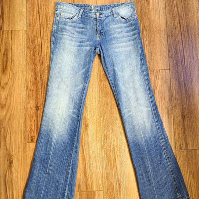 Anthropologie Jeans | Anthropologie 7 For All Mankind Studded Jeans | Color: Blue/Green | Size: 30