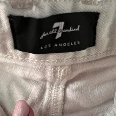 Madewell Jeans | 7 For All Mankind White Jeans | Color: White | Size: 24