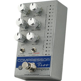 Empress Effects Bass Compressor Dynamics FX Pedal (Silver) CPBS