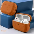 Custodia in pelle texture per Apple Airpods 1 2 3 4 Pro Air Pods Wrieless Auricolare Bluetooth Custodia protettiva Borsa per cuffie anti-smarrimento