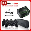 Console di gioco M8 Controller wireless per due persone integrato da 20000 + 64 GB Stick 2.4G 4K HD PS1 GBA Video Regalo di Natale per bambini