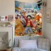 Anime O-ONE L-Luffy P-PIECE Hängender böhmischer Wandteppich Günstige Hippie-Wandbehang Böhmische Wandteppiche Mandala-Wand-Heimdekoration