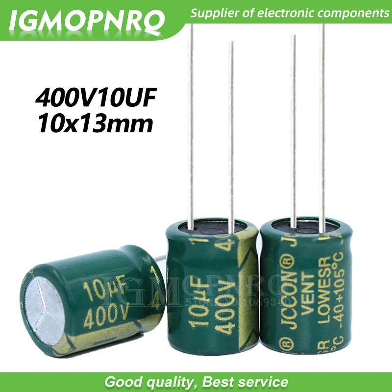 10PCS 400V10UF 8*12mm igmopnrq aluminium-elektrolytkondensator hohe frequenz niedriger impedanz 8x12mm Image