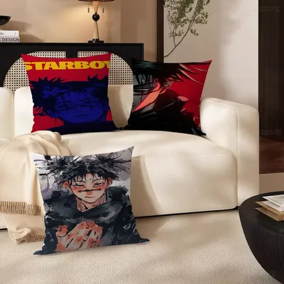 Choso Jujutsu Kaisen Anime Kissenbezüge Cartoon Sofa Dekorativ Zuhause Doppelseitiger Druck Kurzer Image