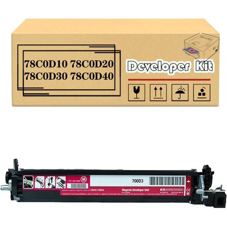 CX421 78C0D10 78C0D20 78C0D30 78C0D40 Developer Kit Compatible for Lexmark C2240 C2325 C2325dw C2425dw C2535 C2535dw C2640 CS521dn CS421dn CS521 CX421adn 522ade Printers