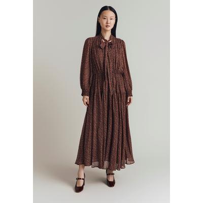 Ghost Orla Ditsy Georgette Tiered Maxi Dress