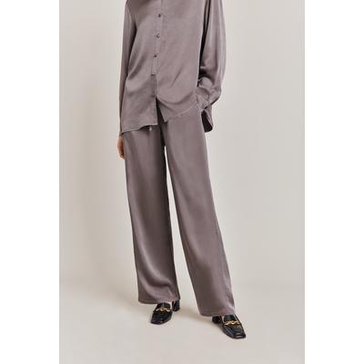 Ghost Imogen Satin Wide Leg Trousers