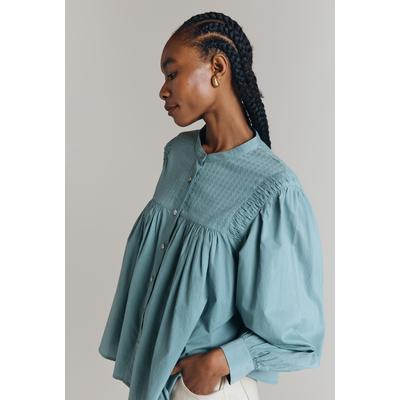 Ghost Greta Cotton Jacquard Blouse