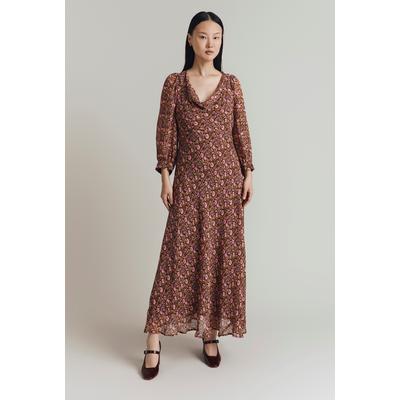 Ghost Talulah Floral Bias Cut Dress
