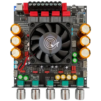 ZK-APTX3 Bluetooth Amplifier 2.1 Channel 3D Surround Sound Subwoofer 300W*2+600W Audio Power Amplifier Audiophile Amplifier