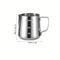 TEMU 1pc, Stainless Steel Pull Flower Cup With Scale Pull Flower Cylinder Tip Household Commercial Pull Flower Utensils Milk Frother Cup 350ml 600ml Italian Coffee Espresso Maker Accessories