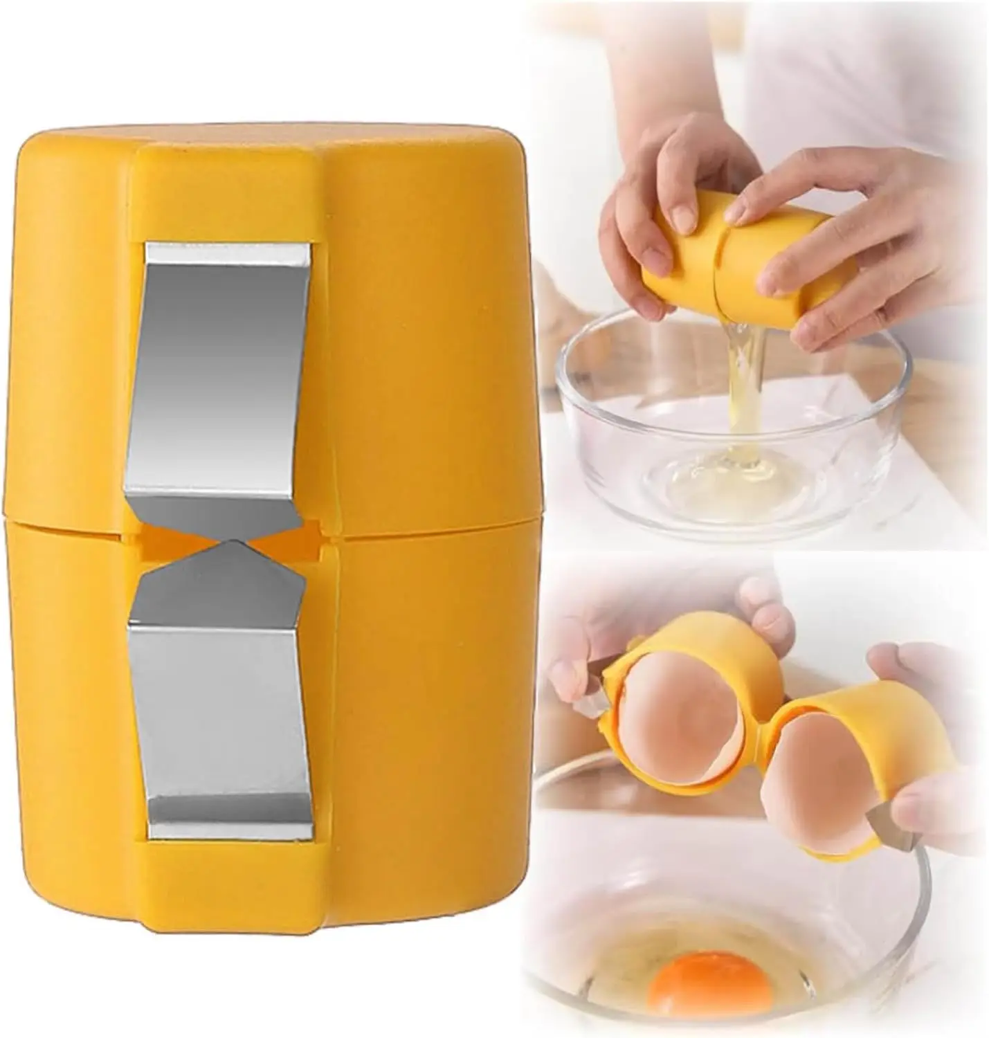 1pc Ei Shell Opener Ei Roh Ei Cracker Separator Filter Schneebesen Haushalt Küche Backen Werkzeuge Küche Werkzeuge Image