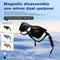 GS05 Occhiali intelligenti Bluetooth Occhiali da sole wireless anti luce blu Cuffie auricolari aperte Occhiali da sole per chiamate in vivavoce impermeabili
