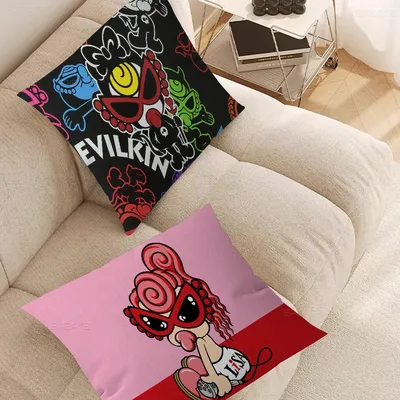 Japan Mode Hysteric Mini Kissenbezüge Cartoon Sofa Dekorative Hause doppelseitige Druck Kurze Plüsch Image