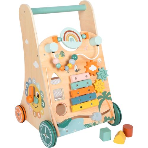 Lauflernwagen SMALL FOOT ""Safari"", bunt, Lauflernhilfen, KinderB:31,8cm H:50cm T:32,5cm, B:31,8cm H:50cm T:32,5cm