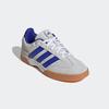 Hallenschuh ADIDAS PERFORMANCE, Gr. 46, grau (cloud weiß, lucid blau, grau two), Textil, Leder, sportlich, Schuhe, geeignet für jeden Hallensport