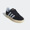 Sneaker ADIDAS SPORTSWEAR "BARREDA", Gr. 40, schwarz (core schwarz, wonder blau, gold metallic), Leder, Synthetik, sportlich, Schuhe, Design auf den Spuren des adidas Handball Spezial