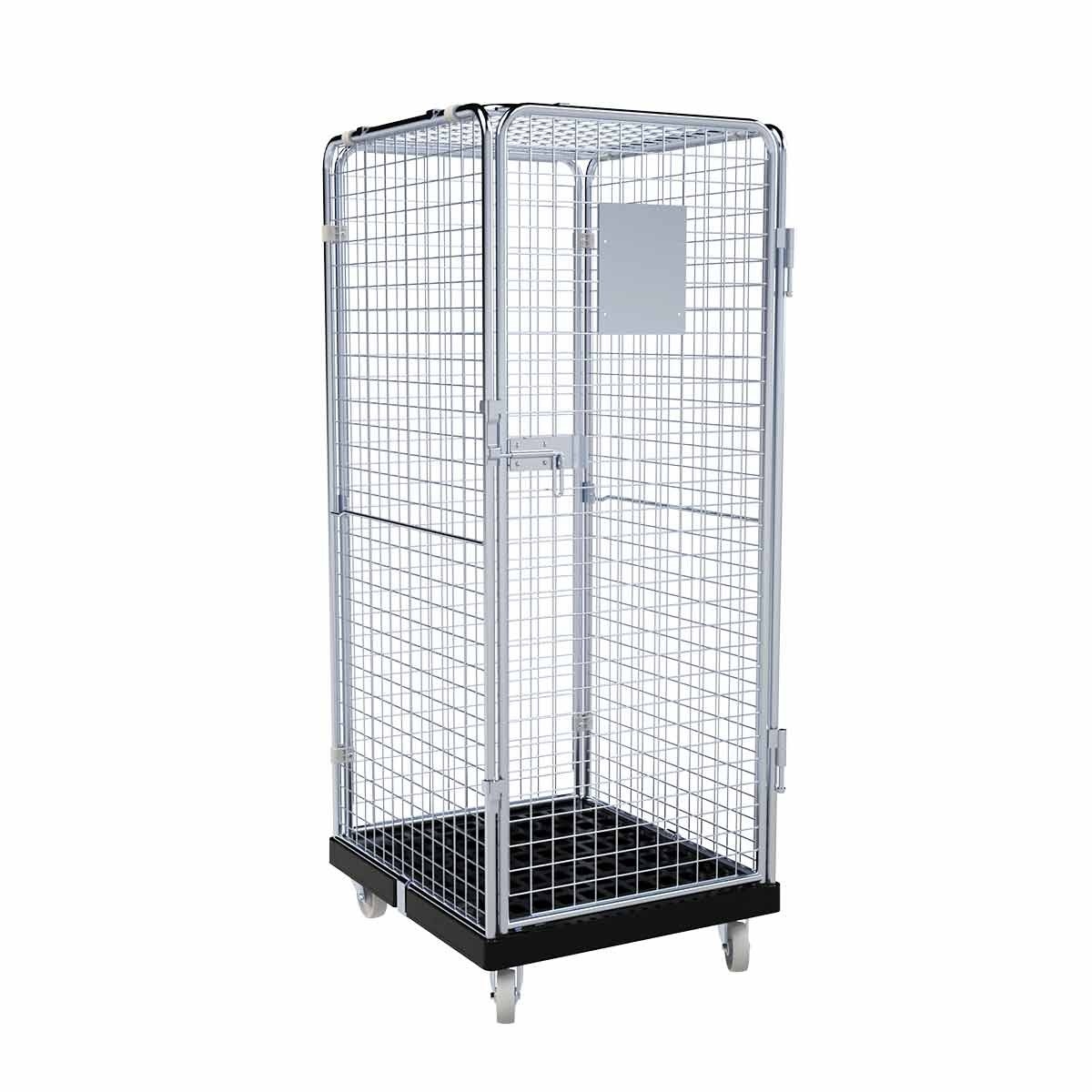 Rollbehälter ADB 1600 KU schwarz, 724 x 815 mm, 5-seitig, 1 Tür, Cr 3 Image