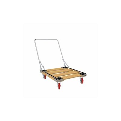 Rollplatte HO, 724 x 810 mm, ø 125 PU, mit klappbarem Schiebebügel ME Cr 3 Image