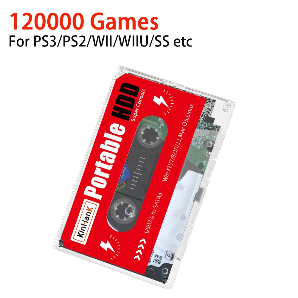 Kinhank Super Konsole x Batocera 33 500g 2t Festplatte 110000 Retro-Videospiele für Mame/Arcade/DC/SS-Spiel HDD Image