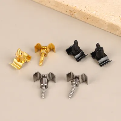 1Set Gitarre String Bäume Halterungen Elektrische Gitarre Mit Schraube String Guides Gold/Silber/Schwarz Wählen Gitarre zubehör