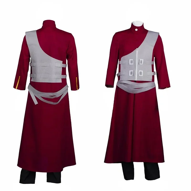 Anime Cosplay Sabaku No Gaara Cosplay Kostüm Ninja Hokage Kazekage Kleidung für Erwachsene Mantel Weste Hosen Karneval Party Outfits Image