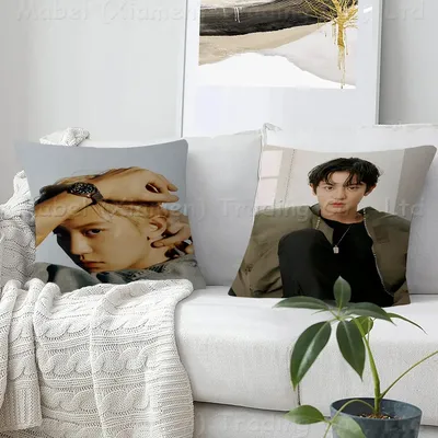 EXO P-Park Chanyeol Maple Design Kissenbezug Happy Autumn Harvest Dekor Urlaub Decorati Kissenbezug Image
