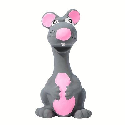 TEMU Pet Gray Mouse Grinding Teeth Teeth Cleaning Dog Sound Toy Image