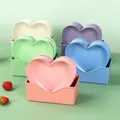 Set di 6 pezzi piatto creativo a forma di cuore piatto per torta con vassoio piatto per ossa piatto per Snack con frutta secca piatto per caramelle contenitore per Snack