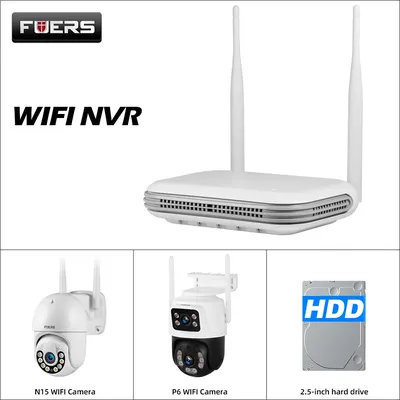 Fuers H.265 DIY 8CH Wireless NVR Sicherheit Outdoor WIFI IP Kamera System Kit Überwachung CCTV Gesicht Audio Video Recorder