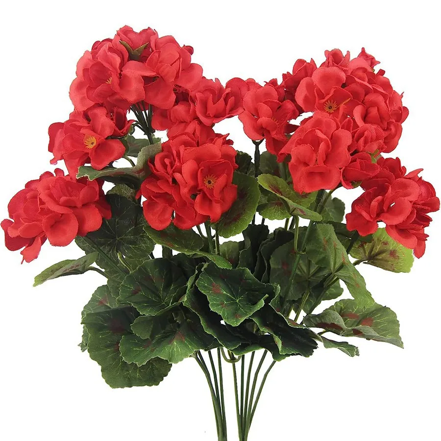 1pc Begonie Blume künstliche Pflanzen für Hochzeit Braut strauß nach Hause im Freien Garten Bonsai Dekoration DIY Weihnachts kränze Vase Image