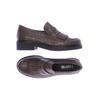 Heine Damen Halbschuh, Gr. 38, braun, Leder