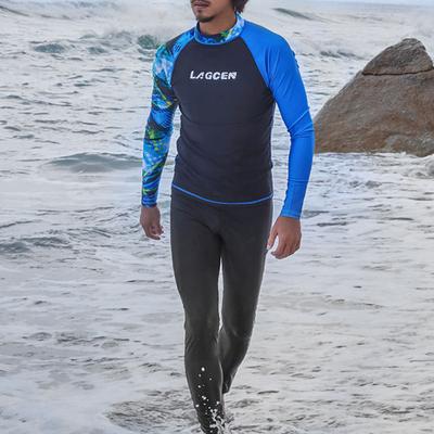 Men's Swim Trunks Rash guard Swimsuit Lightweight Long Sleeve Swimwear Swimsuit 2 Piece Swimming Surfing Beach Water Sports Printed Summer Spring Autumn