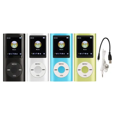 MP3 Player Stylish Multifunctional Lossless Sound Slim 1.8 Inch LCD Screen Portable MP3 Music Player