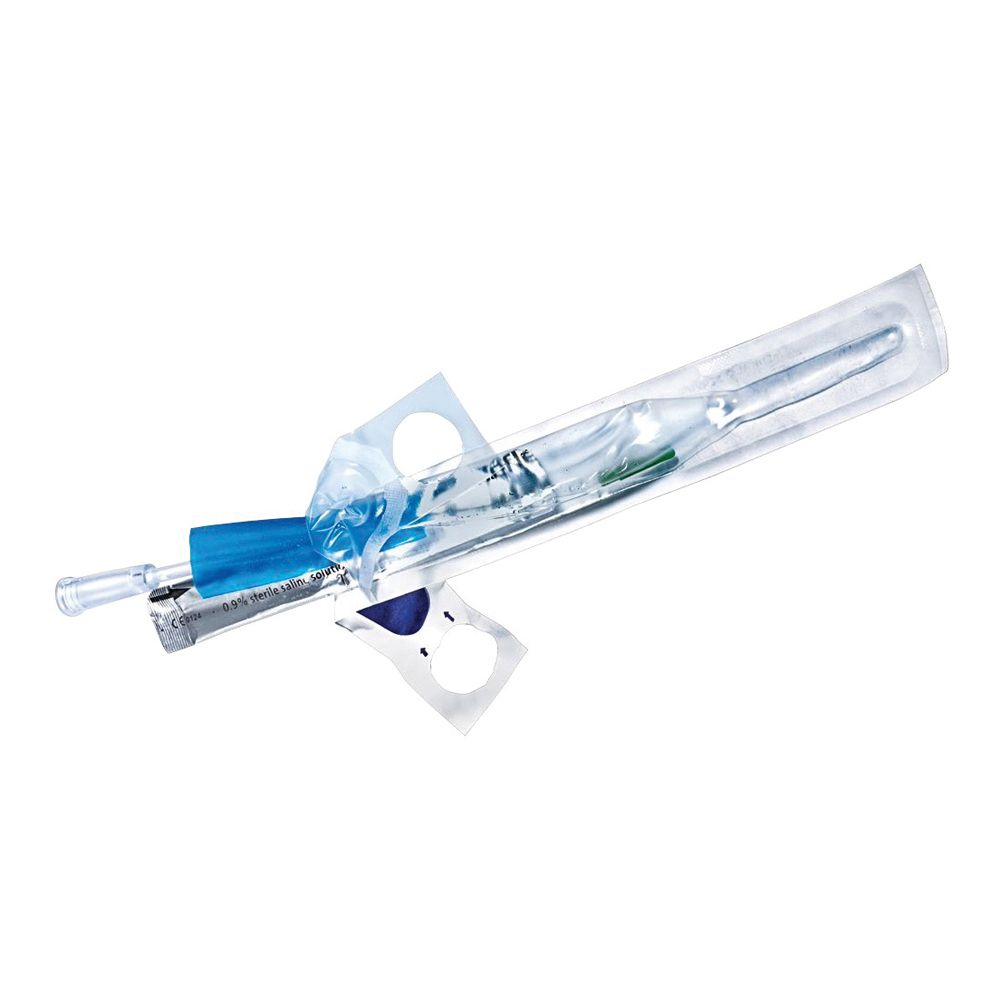 Catetere Autolubrificante In Pvc Liquick Base A 1 Via 2 Fori Smussati