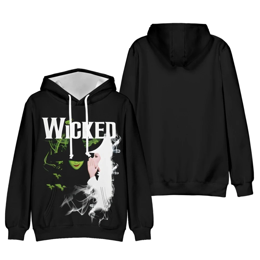 Autumn WICKED 3D Printed Hoodies Men Women Fashion Streetwear Oversized Sweatshirts Hoodie Pullovers Male Tracksuit Man Clothing