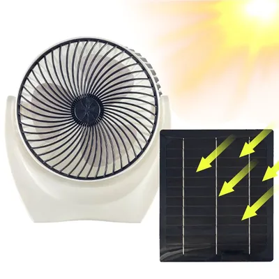 Solar panel Lüfter tragbarer Solar ventilator mit USB-Außen ventilator Solar ladegerät Tisch ventilator für Camping im Freien Wandern Angeln Reisen