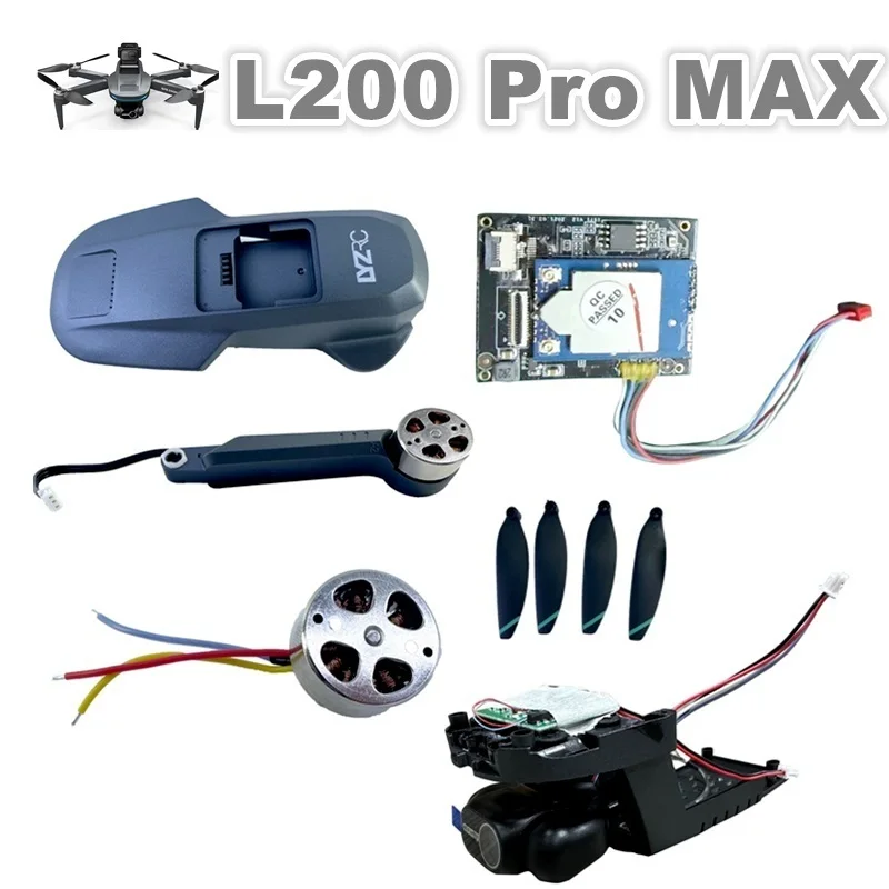 L200 PRO MAX Quadcopter Drohnenhülle Wolkenmodul Armpropeller GPS/Empfang/WiFi-Board Bürstenloser Motor Hindernisvermeidungsboom