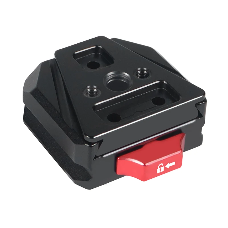 Aluminiumlegierung V Batterie Schnellspanner Klemmhalterung Mehrzweck für 38 mm Arca Stativ Gimbal Kamera V Mount Netzteilhalterung Image