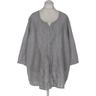 Ulla Popken Damen Bluse, Gr. 54, grau, Leinen