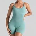 Per donna Canotta elasticizzata Scollo Tondo Leggero Confortevole Traspirante Sportivo Senza Maniche Sostegno leggero Gli sport Tinta unica Canotta Per Allenamento in Palestra Corsa Fitness Taglia