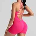 Per donna Canotta elasticizzata Scollo Tondo Leggero Confortevole Traspirante Sportivo Senza Maniche Sostegno leggero Gli sport Tinta unica Canotta Per Allenamento in Palestra Corsa Fitness Taglia